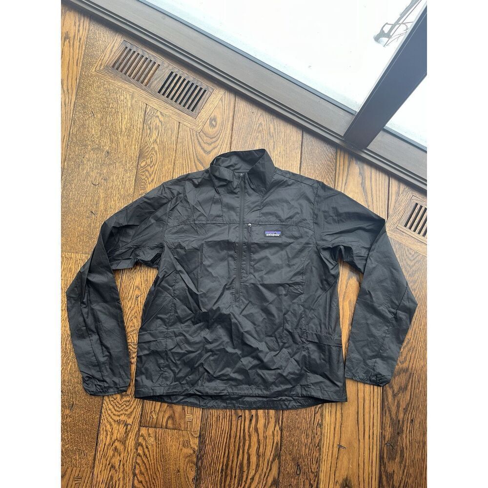 Patagonia Black Pullover Windbreaker Jacket